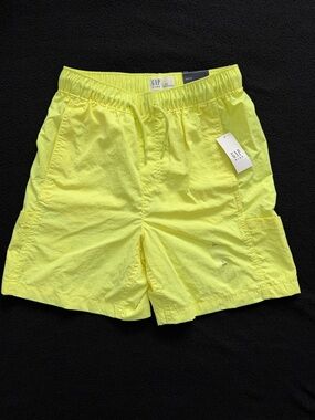 GAP Men’s Neon Yellow Drawstring Cargo Shorts